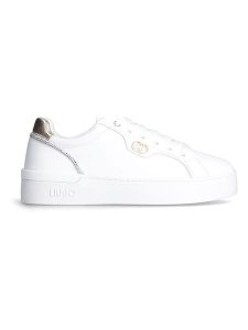 Liu Jo Skórzane sneakersy w kolorze złoto-białym rozmiar: 39. Białe trampki Liu Jo, bez wzorów, bez zapięcia. Za 418,45 zł.