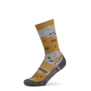 Skarpety turystyczne Buff Merino LIghtweight Crew Sock LWC2. Żółte skarpetki Buff, bez wzorów. Za 135,19 zł.