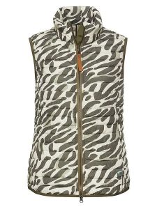 Camel Active Kamizelka pikowana w kolorze biało-oliwkowym rozmiar: 36. Białe kamizelki Camel Active, bez wzorów, bez kołnierzyka, bez ramiączek, bez kaptura. Za 173,99 zł.