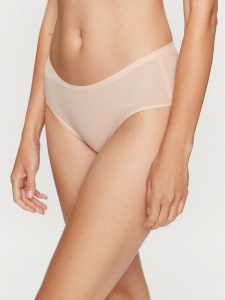 Chantelle Figi klasyczne Softstretch C26440 Beżowy. Brązowe figi Chantelle, bez wzorów, z syntetyku. Za 59,99 zł.