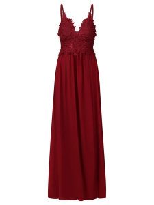 APART Sukienka w kolorze bordowym rozmiar: 40. Czerwone sukienki Apart, bez wzorów, bez kołnierzyka, bez ramiączek, maxi. Za 208,99 zł.