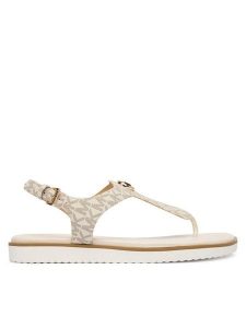 MICHAEL Michael Kors Sandały Val Thong 40R6VAFS1B Biały. Białe sandały MICHAEL Michael Kors, bez wzorów, ze skóry, bez obcasa, na płaskiej podeszwie, bez zapięcia. Za 479,99 zł.