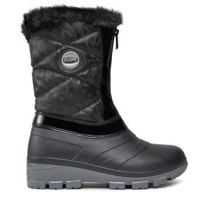 Śniegowce Olang. Czarne buty zimowe Olang, bez obcasa, bez zapięcia. Za 349,99 zł.