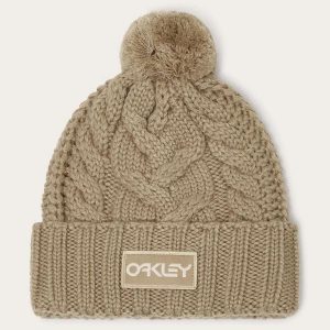 Czapka zimowa unisex Oakley HARPER beżowa FOS800024-32F. Brązowe czapki Oakley, z aplikacjami, z wełny, eleganckie. Za 133,17 zł.