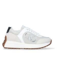 Liu Jo Sneakersy w kolorze srebrno-białym rozmiar: 39. Białe trampki Liu Jo, bez wzorów, z materiału, bez zapięcia. Za 314,01 zł.