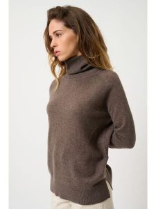 AUTHENTIC CASHMERE Kaszmirowy golf "Madeline" w kolorze brązowym rozmiar: S. Brązowe golfy AUTHENTIC CASHMERE, bez wzorów, z kaszmiru. Za 384,71 zł.