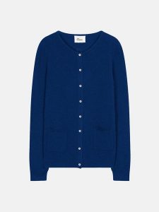 Just Cashmere Kaszmirowy kardigan "Chelsea" w kolorze granatowym rozmiar: M. Niebieskie kardigany Just Cashmere, z kaszmiru. Za 348,90 zł.