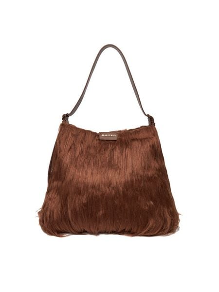 Marciano Guess Torebka 5BGZ15 7410A Brązowy. Brązowe torebki klasyczne Marciano Guess, z aplikacjami, z materiału, bez dodatków. Za 399,99 zł.