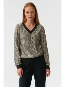 TATUUM Bluzka w kolorze brązowym rozmiar: 36. Brązowe bluzki Tatuum, bez wzorów, z wiskozy, bez kołnierzyka, bez ramiączek. Za 87,19 zł.