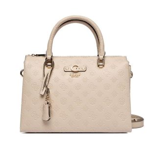 Torebka Guess. Brązowe kuferki Guess, z aplikacjami, bez dodatków. Za 679,99 zł.