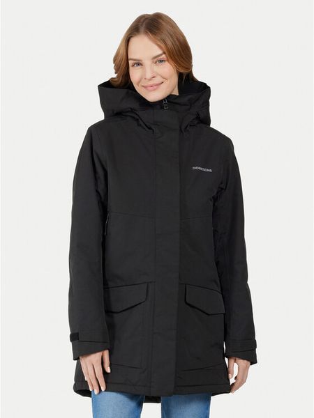 Didriksons Parka Frida 505777 Czarny Regular Fit. Czarne kurtki Didriksons, bez wzorów, z syntetyku, bez kaptura. Za 699,99 zł.