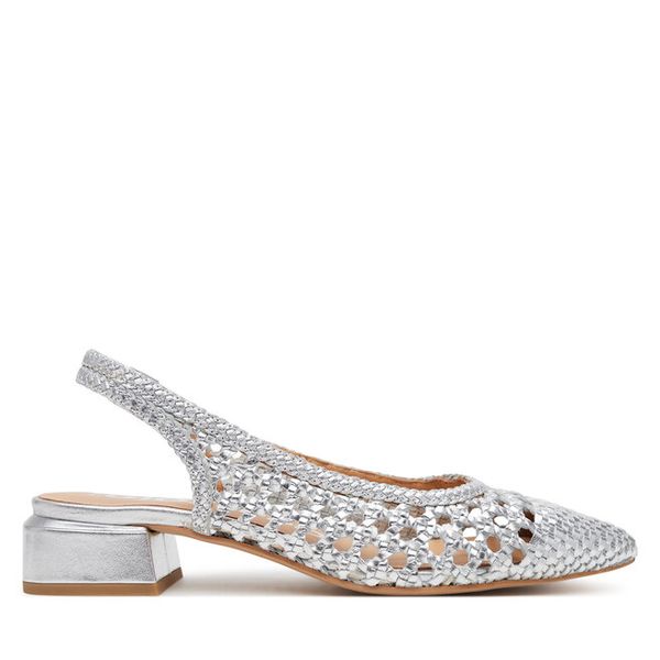 Czółenka Gioseppo. Szare czółenka Gioseppo, bez wzorów, bez obcasa, bez zapięcia. Za 279,99 zł.