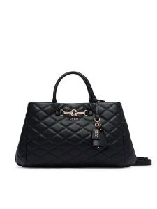 Guess Torebka Frances HWQG22 41060 Czarny. Czarne torebki klasyczne Guess, z aplikacjami, ze skóry, bez dodatków. Za 674,99 zł.