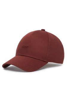 HUGO Czapka z daszkiem Cara 50519255 Brązowy ciemny. Brązowe czapki Hugo, bez wzorów, z bawełny. Za 138,99 zł.