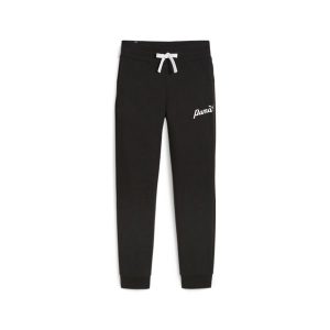 Spodnie sportowe damskie Puma Ess+ Script. Czarne spodnie dresowe Puma, l, bez wzorów, z dresówki, na fitness i siłownię. Za 322,00 zł.