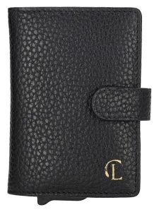 Charm Skórzany portfel w kolorze czarnym - 7 x 10 x 1,5 cm rozmiar: onesize. Czarne portfele Charm, bez wzorów, z materiału. Za 141,85 zł.