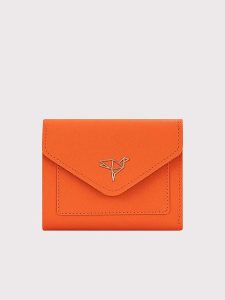 Lucky Bees Portfel "Columbia" w kolorze pomarańczowym - 12 x 10 x 3 cm rozmiar: onesize. Pomarańczowe portfele Lucky Bees, bez wzorów, z materiału. Za 43,99 zł.