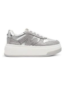 Steve Madden Sneakersy w kolorze srebrnym rozmiar: 36. Szare trampki Steve Madden, bez wzorów, bez zapięcia. Za 218,57 zł.