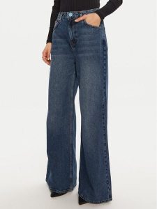 One Teaspoon Jeansy 26644 Niebieski Wide Leg. Niebieskie jeansy One Teaspoon, bez wzorów, z bawełny. Za 429,99 zł.