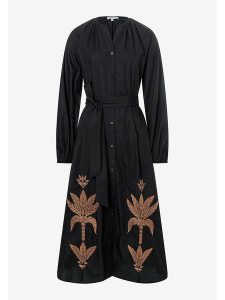 More & More Sukienka w kolorze czarnym rozmiar: 42. Czarne sukienki More & More, bez wzorów, z bawełny, bez kołnierzyka, bez ramiączek, maxi. Za 174,95 zł.