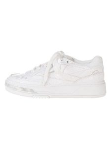 Reebok Skórzane sneakersy "Club C" w kolorze białym rozmiar: 37,5. Białe trampki Reebok, bez wzorów, bez zapięcia. Za 289,95 zł.