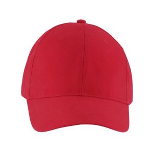 Czapka Z Daszkiem Z 6 Panelami Słonecznymi. Czerwone czapki SOL'S, bez wzorów. Za 26,99 zł.