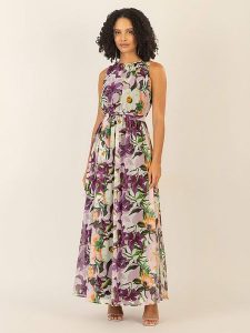 APART Sukienka w kolorze ciemnofioletowo-jasnozielonym rozmiar: 44. Różowe sukienki Apart, na co dzień, bez wzorów, z tkaniny, bez kołnierzyka, bez ramiączek, maxi, proste. Za 282,99 zł.