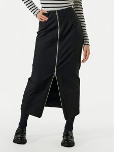 ONLY Spódnica maxi Marcella 15338423 Czarny Regular Fit. Czarne spódnice ONLY, xs, bez wzorów, z wiskozy, maxi. Za 99,99 zł.
