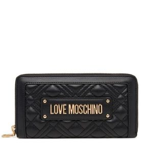 Portfel LOVE MOSCHINO. Czarne portfele LOVE MOSCHINO, bez wzorów. Za 309,99 zł.