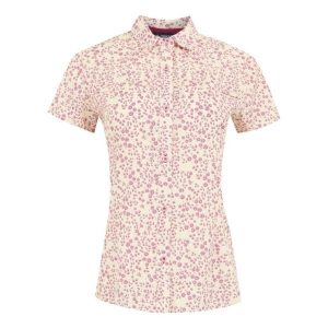 Travel Packaway damska koszula z krótkim rękawem. Białe koszule Regatta, s, bez wzorów, bez kołnierzyka, bez ramiączek. W wyprzedaży za 163,25 zł.