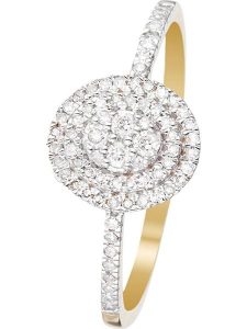 CARATELLI Złoty pierścionek "Beauty Queen" z diamentami rozmiar: 56. Żółte pierścionki CARATELLI, z diamentem, złote. Za 2 529,83 zł.