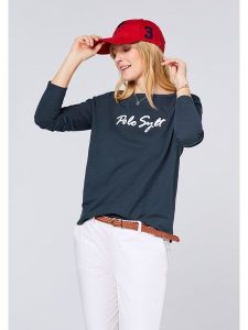 Polo Sylt Koszulka w kolorze granatowym rozmiar: M. Niebieskie bluzki Polo Sylt, m, bez wzorów, z bawełny, bez kołnierzyka, bez ramiączek. Za 92,21 zł.