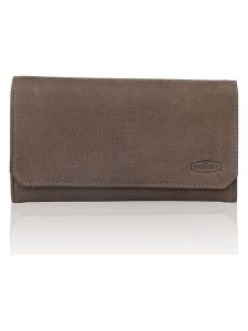 SPARWELL Skórzany portfel w kolorze brązowym - 19 x 11 x 2,5 cm rozmiar: onesize. Brązowe portfele SPARWELL, bez wzorów, z materiału. Za 73,99 zł.