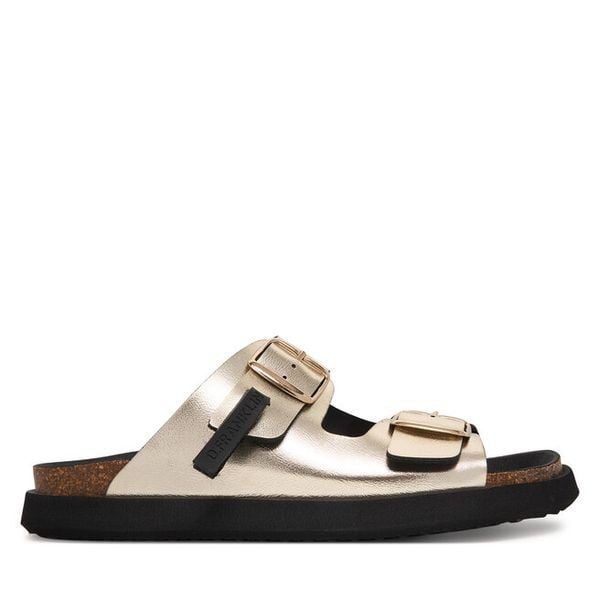 Klapki D.Franklin. Żółte klapki D.Franklin, bez wzorów, bez obcasa. Za 399,99 zł.