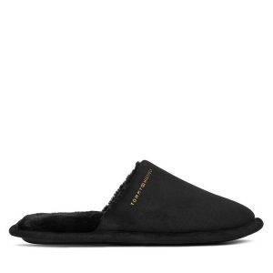 Kapcie Tommy Hilfiger. Czarne kapcie TOMMY HILFIGER, bez wzorów. Za 169,99 zł.