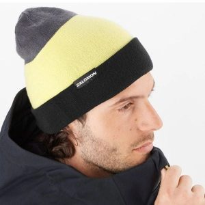 Czapka unisex zimowa Salomon Flatspin Reversible Deep Black. Czarne czapki Salomon, bez wzorów. Za 99,00 zł.