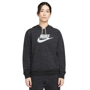 Bluza z kapturem Damska Nike Sportswear Gym Vintage Czarny. Białe bluzy Nike, bez wzorów, z kapturem. W wyprzedaży za 221,40 zł.