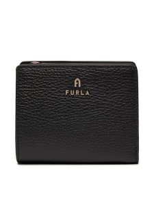 Furla Portfel Camelia S Compact Wallet WP00307-HSF000-O6000-1007 Czarny. Czarne portfele Furla, bez wzorów, ze skóry. Za 479,99 zł.