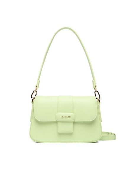 Lacoste Torebka Casual NF5152AU Zielony. Zielone torebki klasyczne Lacoste, bez wzorów, ze skóry, bez dodatków. Za 599,99 zł.
