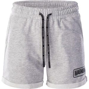 Spodenki treningowe damskie Magnum Caprea Shorts. Szare spodenki sportowe MAGNUM, bez wzorów. Za 104,94 zł.