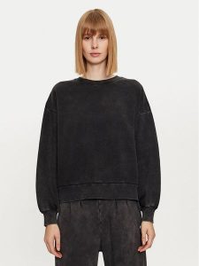Deha Bluza C12131 Czarny Regular Fit. Czarne bluzy Deha, m, bez wzorów, z bawełny, bez kaptura. Za 379,99 zł.
