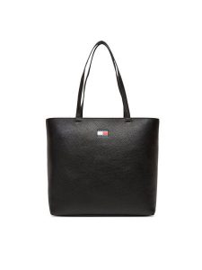 Tommy Jeans Torebka Tjw Must Tote AW0AW17549 Czarny. Czarne torebki klasyczne Tommy Jeans, bez wzorów, z jeansu, bez dodatków. Za 289,99 zł.