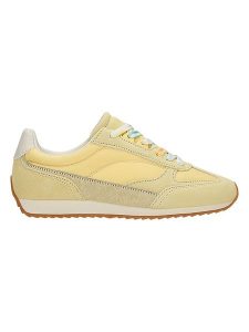Wojas Skórzane sneakersy w kolorze żółtym rozmiar: 39. Żółte trampki Wojas, bez wzorów, bez zapięcia. Za 252,71 zł.
