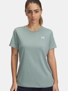 Under Armour Koszulka w kolorze turkusowym rozmiar: L. Niebieskie bluzki Under Armour, l, bez wzorów, bez kołnierzyka, bez ramiączek. Za 66,00 zł.