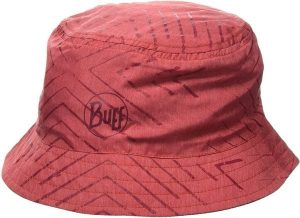 Kapelusz trekkingowy damski Buff Travel Bucket UPF 50+. Żółte kapelusze Buff, bez wzorów, z materiału, klasyczne. Za 109,99 zł.
