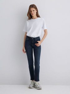 MAVI Dżinsy - Slim fit - w kolorze granatowym rozmiar: W29/L30. Niebieskie jeansy Mavi, bez wzorów, z podwyższonym stanem. Za 124,95 zł.