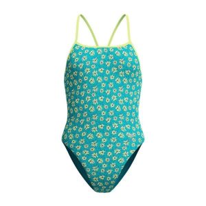 Strój Kąpielowy Damski Speedo Fl Printed Turnback Af. Zielone stroje jednoczęściowe Speedo, bez wzorów, z materiału. Za 279,99 zł.