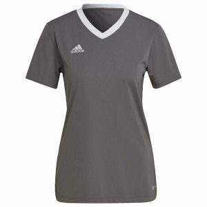 Koszulka piłkarska damska Adidas Entrada 22 Jersey. Szare bluzki ADIDAS, xs, bez wzorów, z jersey, sportowe, bez kołnierzyka, bez ramiączek. Za 66,00 zł.