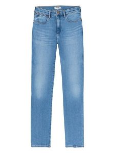 Wrangler Dżinsy - Slim fit - w kolorze błękitnym rozmiar: W29/L34. Niebieskie jeansy Wrangler, z aplikacjami. Za 180,06 zł.
