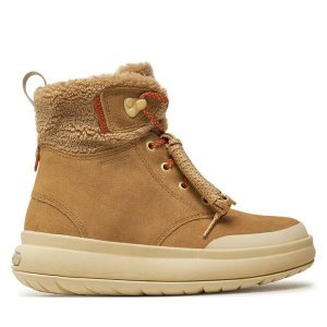 Śniegowce Merrell. Brązowe buty zimowe Merrell, bez obcasa, bez zapięcia. Za 449,99 zł.